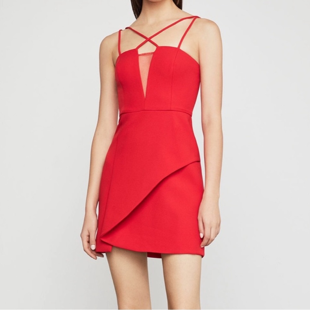 BCBG Eva Jewel Red Mini Dress